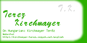 terez kirchmayer business card